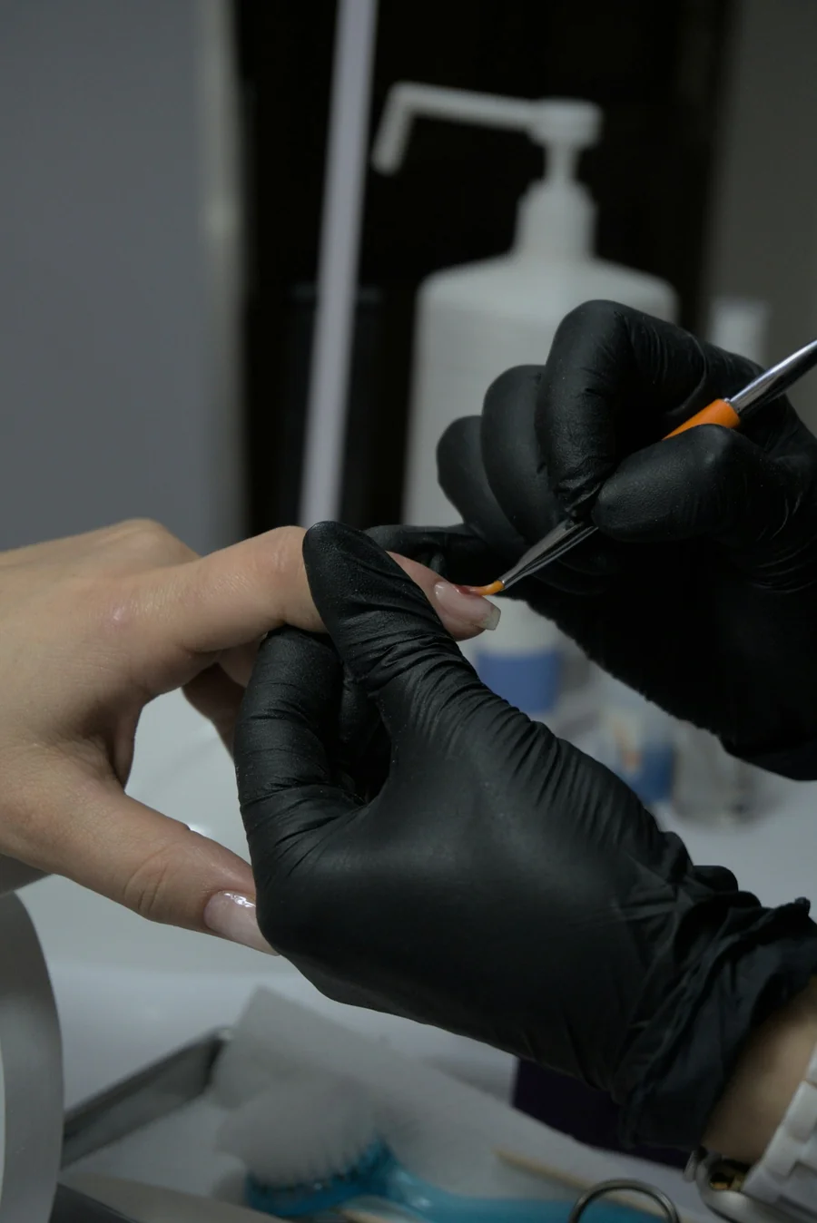 Detalhes do atendimento de unhas